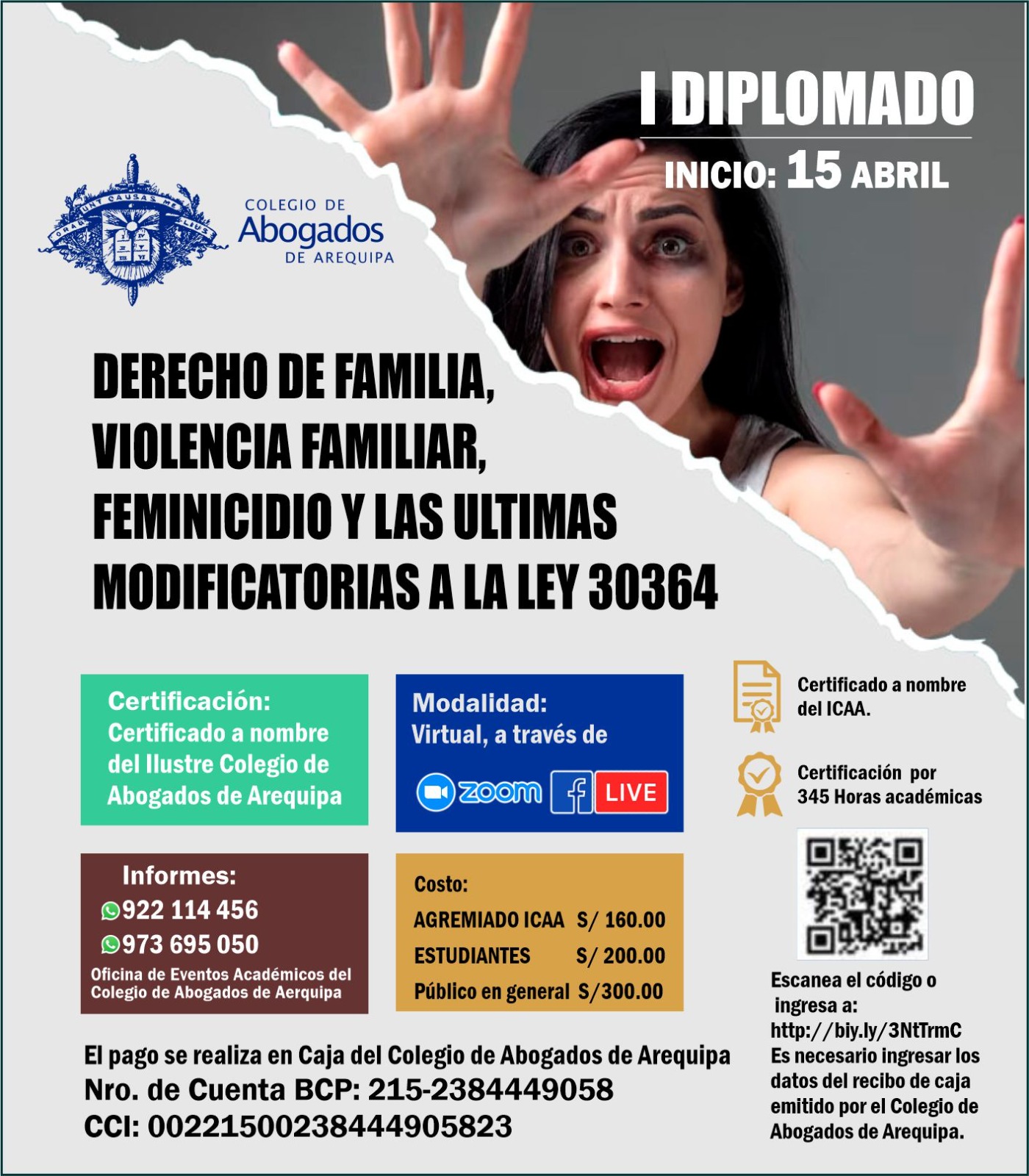 I DIPLOMADO EN DERECHO DE FAMILIA VIOLENCIA FAMILIAR FEMINICIDIO Y LA